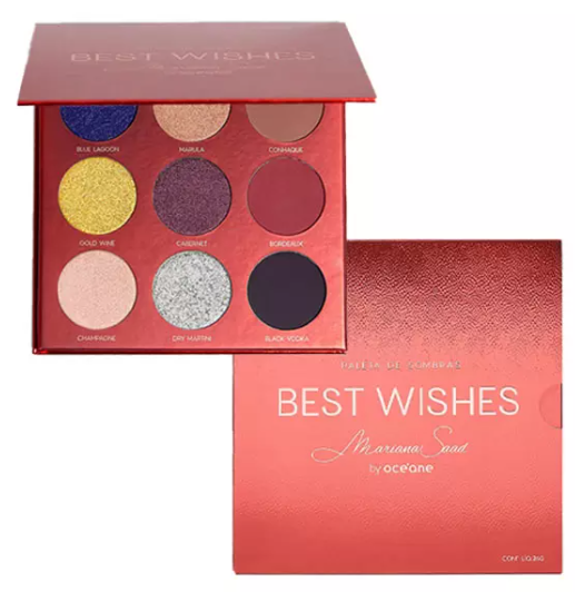 Paleta de Sombras Mariana Saad Oceane Best Wishes - BRINDE